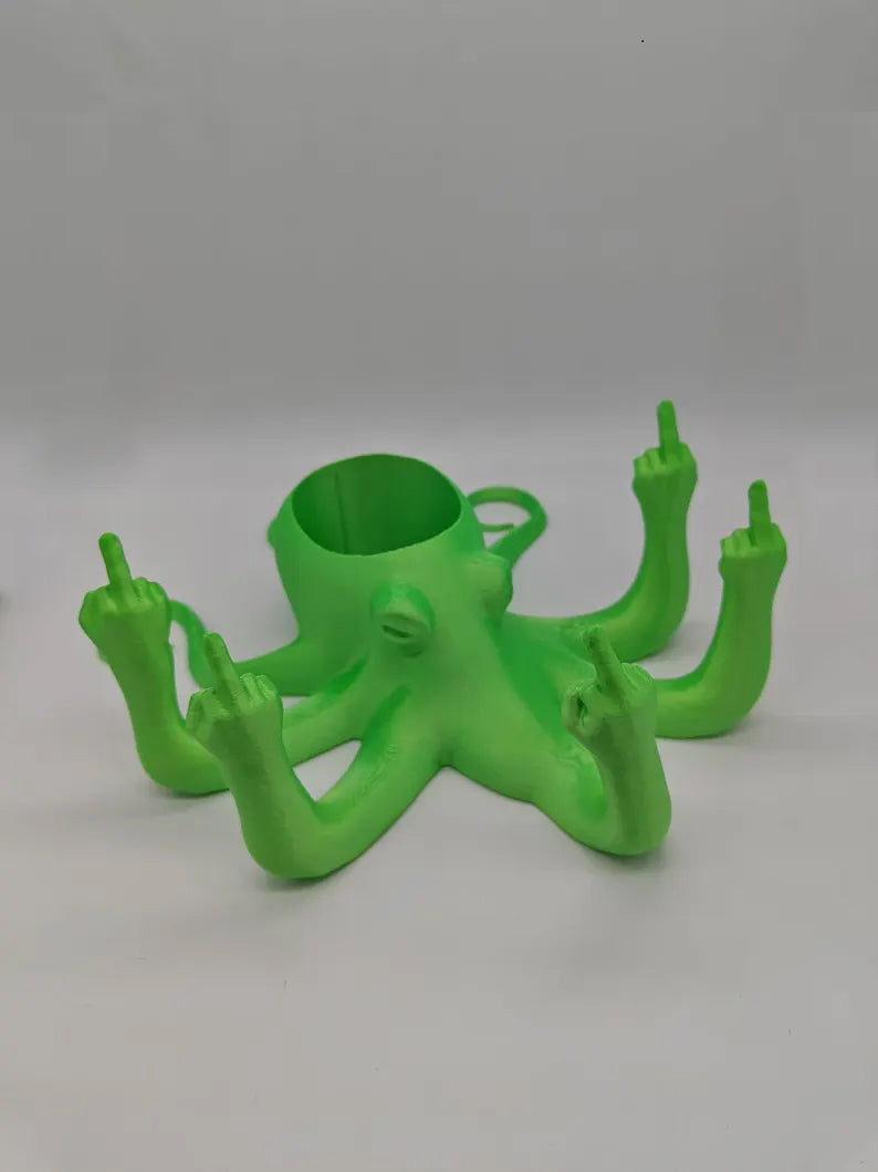 Swearing Octopus Plant Pot