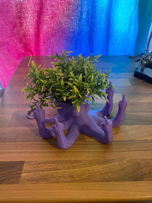 Swearing Octopus Plant Pot