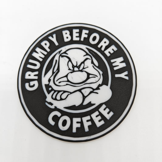 Grumpy Before My Coffee Coaster (BLEMISHED)
