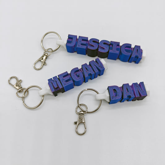 Personalised Name Fidget Keyring