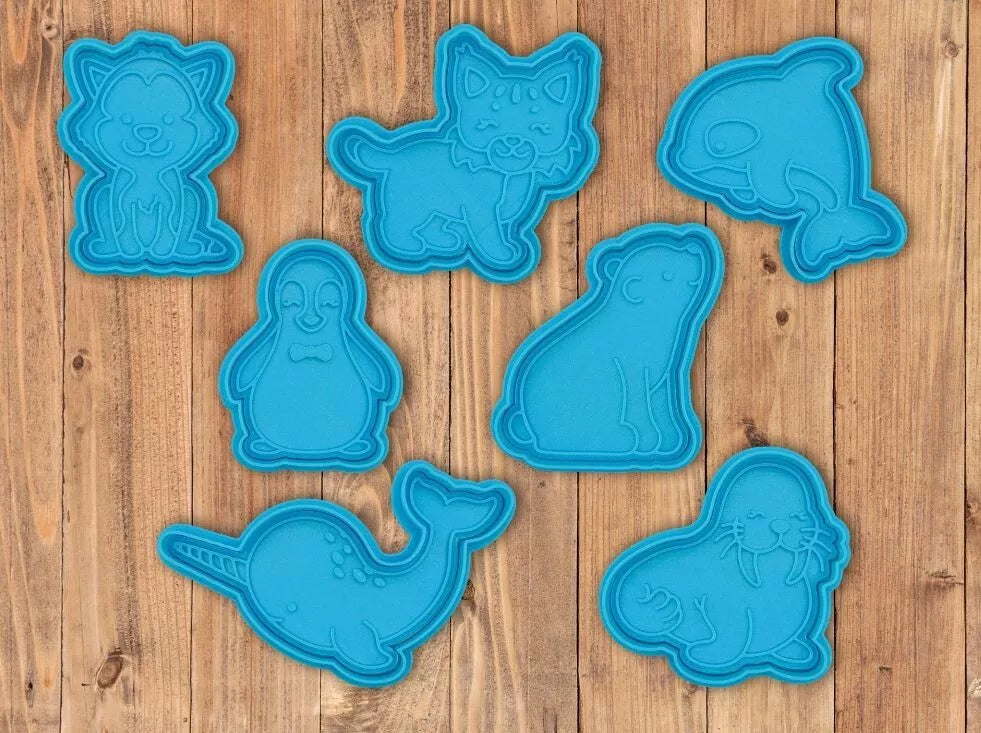 Arctic Animals Cutter & Stamp Set