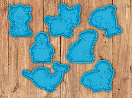 Arctic Animals Cutter & Stamp Set