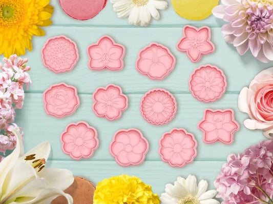 Flowers Cutter & Stamp Set