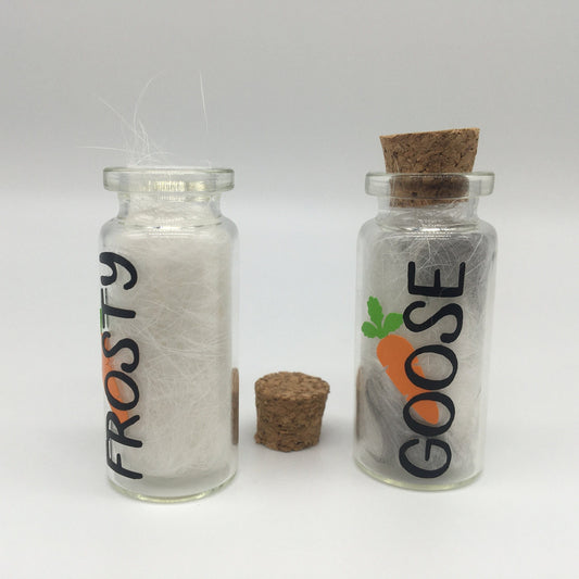 Personalised Pet Memorial Miniature Glass Bottle