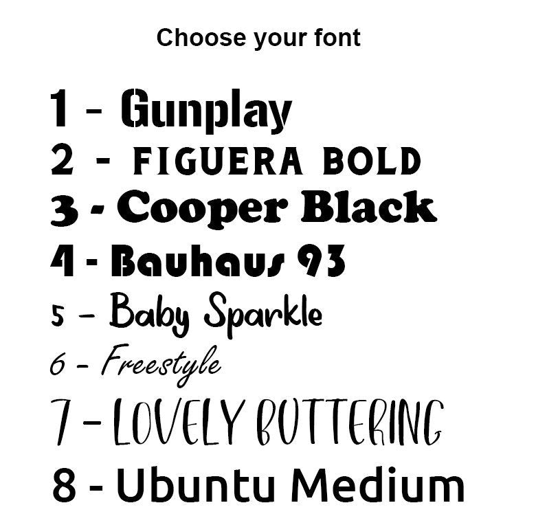 Personalised Vehicle Name