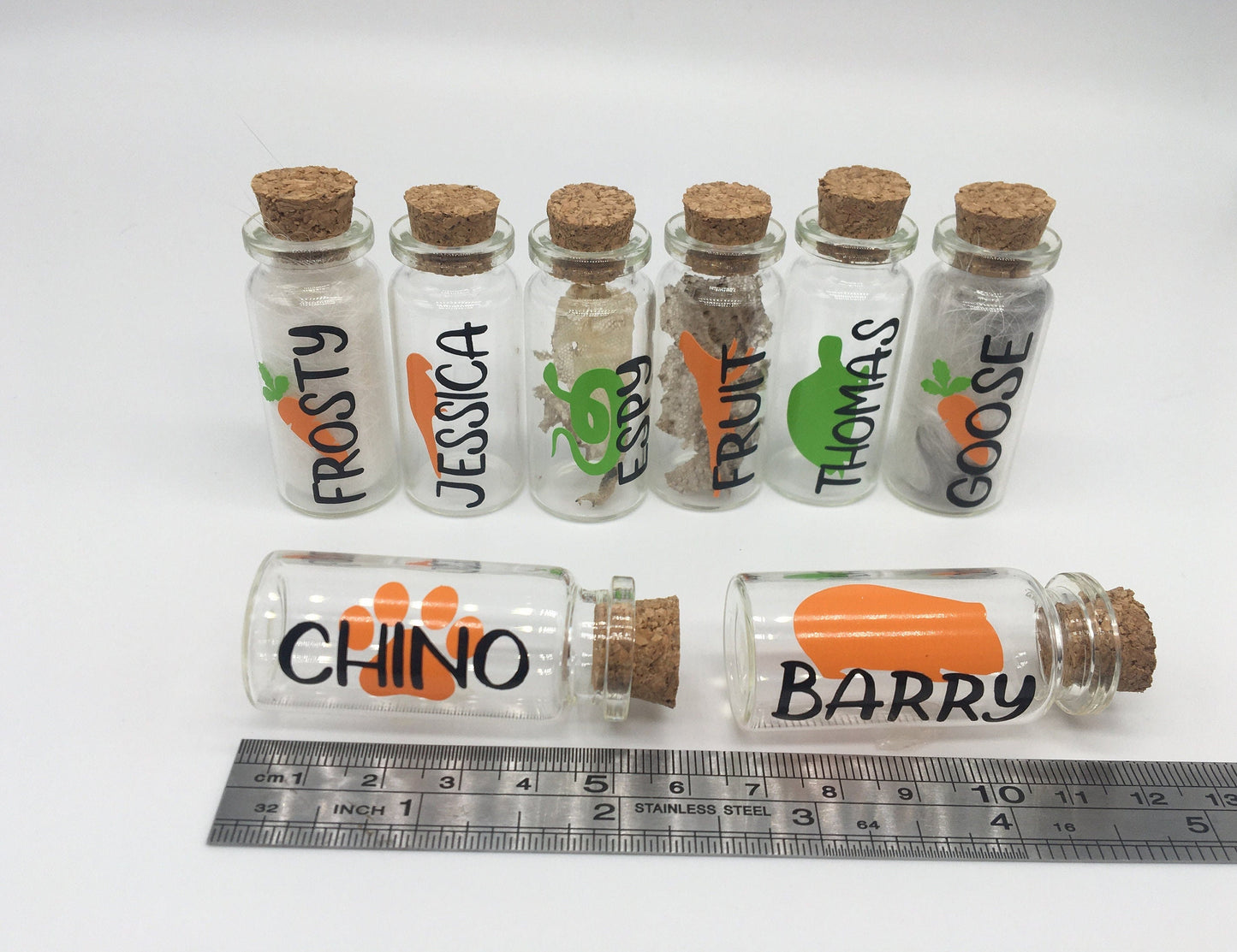 Personalised Pet Memorial Miniature Glass Bottle