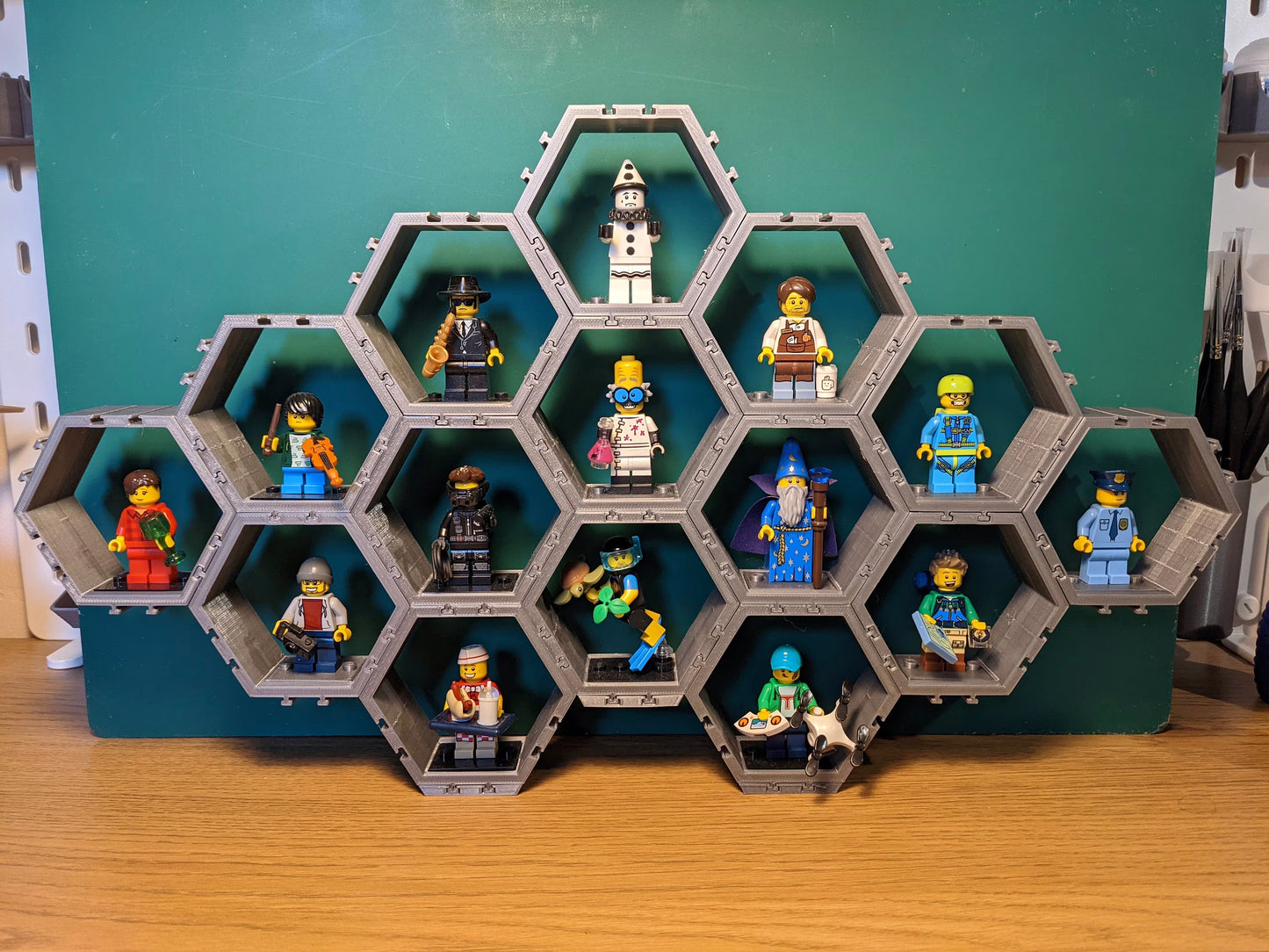 Hexagon Shelving for Funko Pops or Lego Figurines