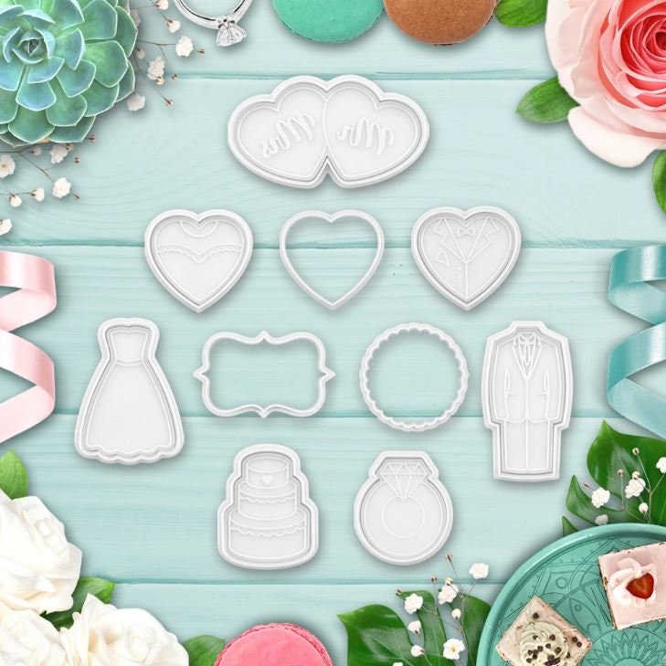 Wedding Cutter & Stamp Set