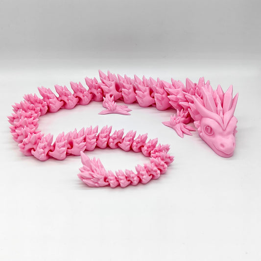 Pink crystal dragon