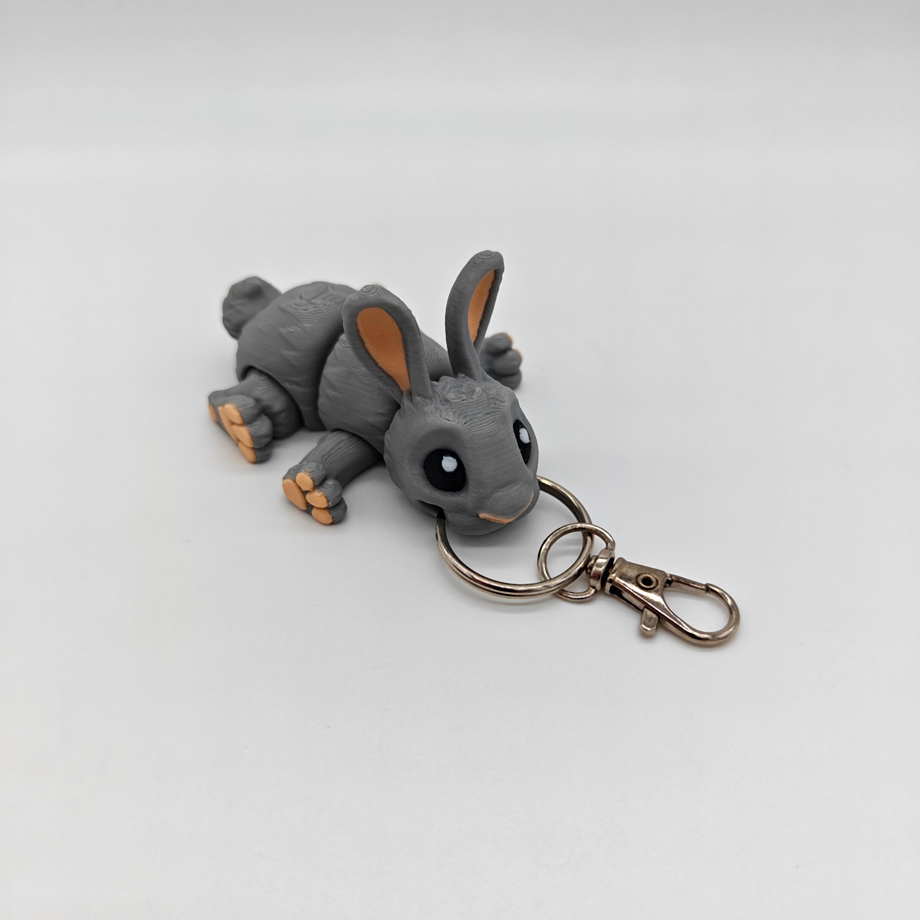 Articulated Animal Keyring - Bunny Rabbit – DraigMade