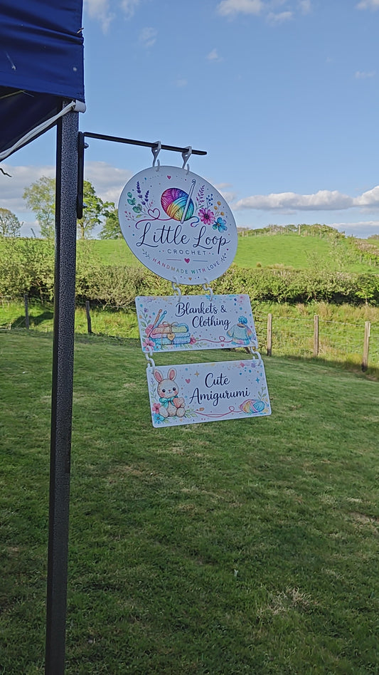 Personalised Full Colour Hanging Business Sign