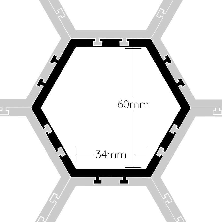 Hexagon Shelving for Funko Pops or Lego Figurines
