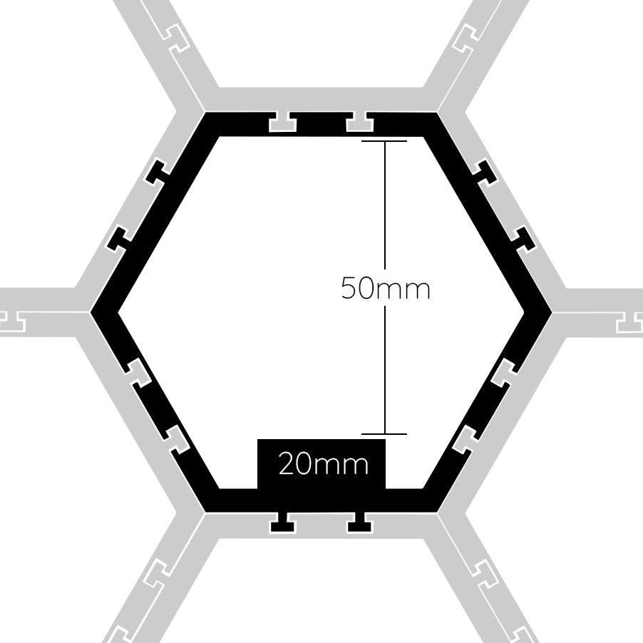 Hexagon Shelving for Funko Pops or Lego Figurines